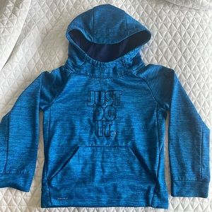 Turquoise/navy Nike hoodie sweatshirt